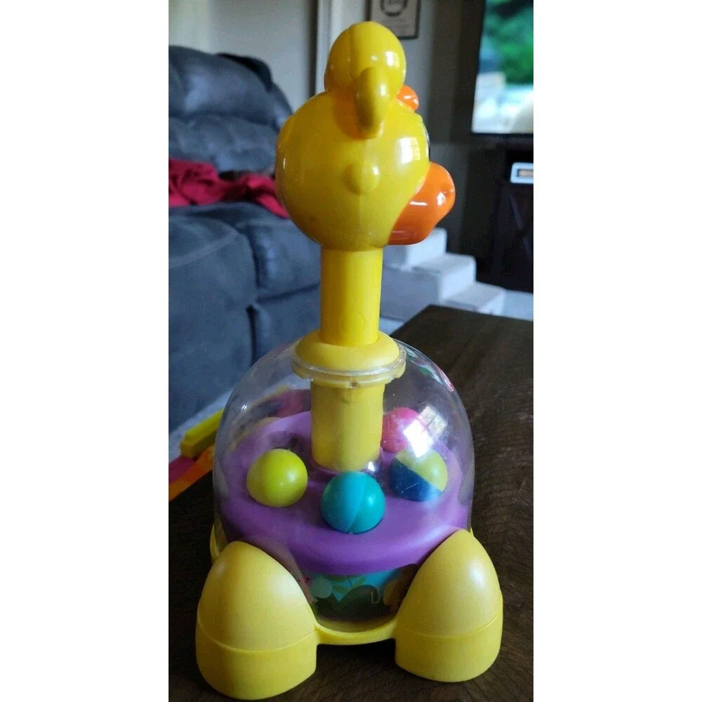 2011 Playskool Poppin' Park Giraffalaff Tumble Top Toy - Giraffe Spinning Balls